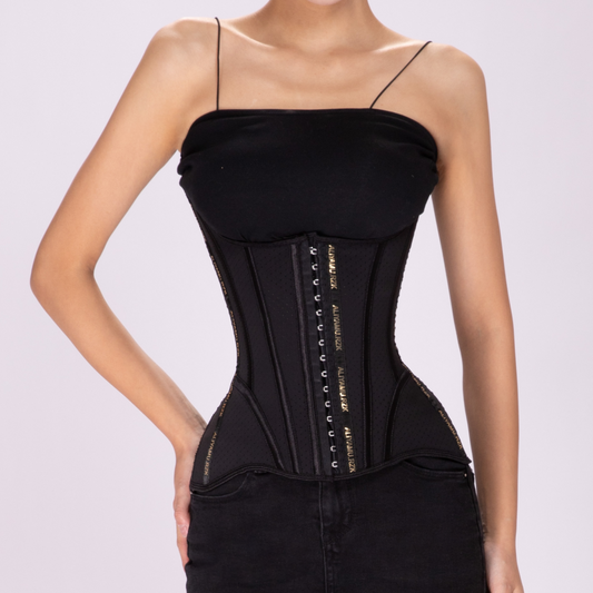 ALY New Fashion Latex Waist Trainer Corsets For Women Waist Cincher Slimming Tummy Control Shapewear with Adjustable 3 Hooks