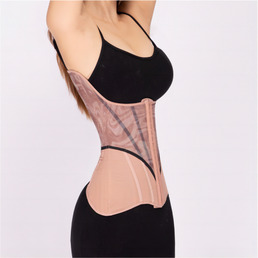ALY Proud Lightweight Mesh Fashion Waist Trainer for Abdomen Control, Hip Support, and Hourglass Shaping
